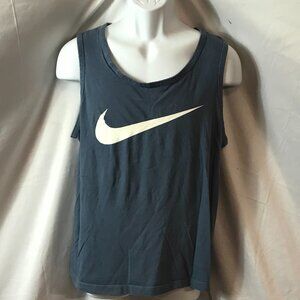 Nike Faded Blue Activewear Athletic Sport Cut Tank Top